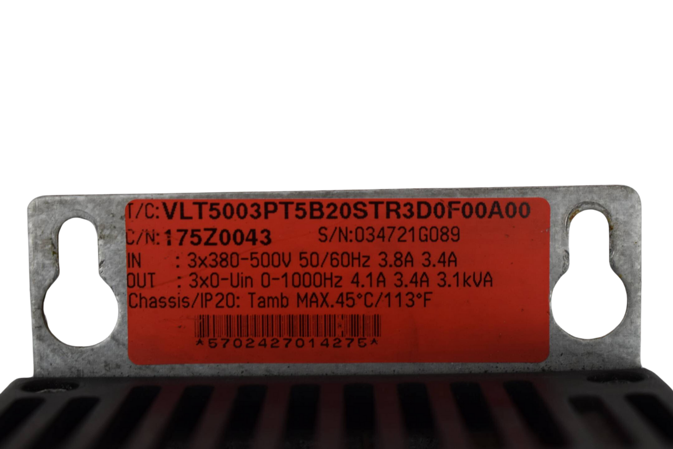 Danfoss VLT® Frequenzumrichter VLT5003PT5B20STR3D0F00A00 ( 175Z0043 )