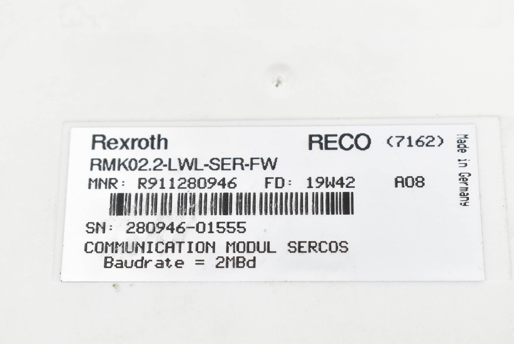Rexroth Interfacemodul RMK02.2-LWL-SER-FW ( R911280946 )