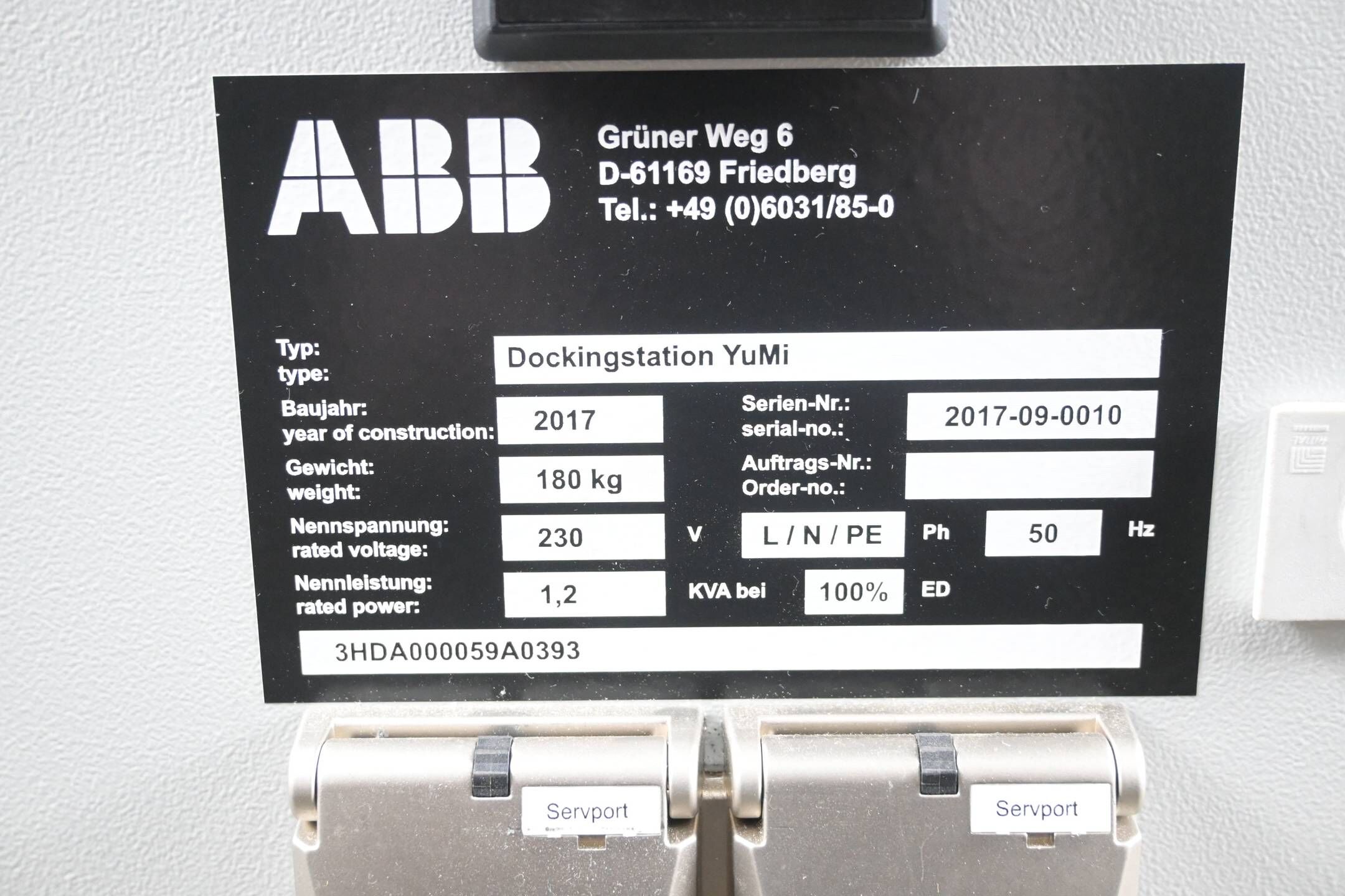 ABB Roboter YuMi IRB14000 ( IRB14000-0.5/C.5 ) inkl. Dockingstation YuMi + Panel