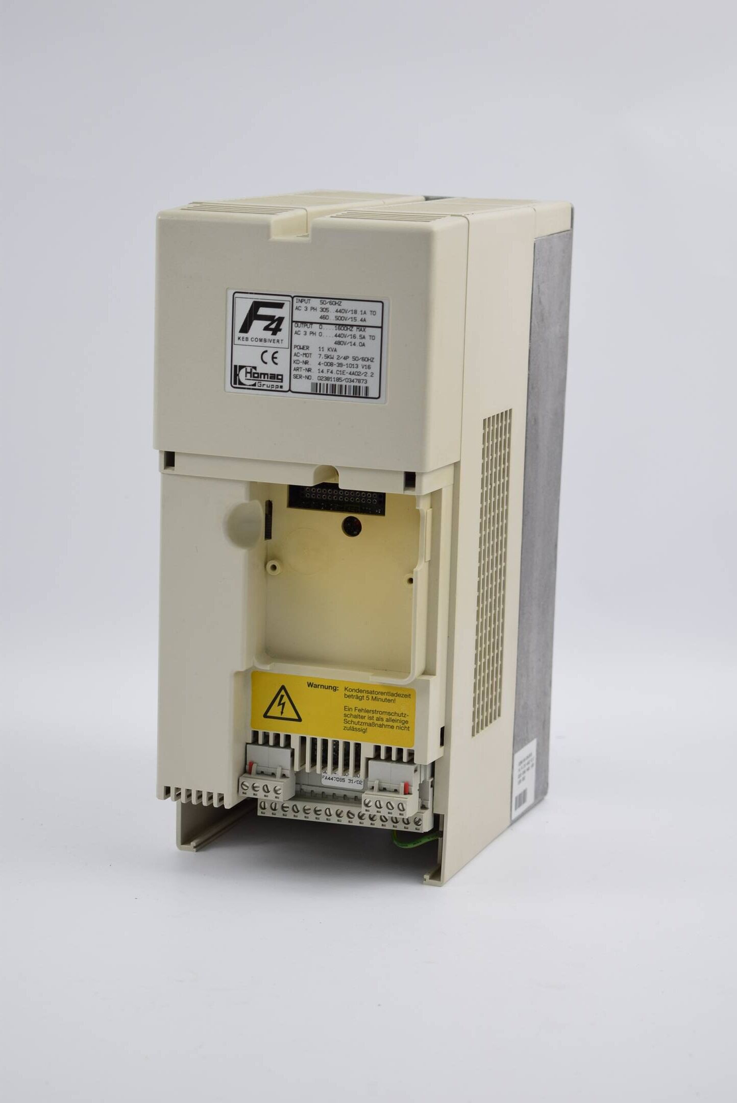 KEB Combivert Inverter 7,5kW 50-60Hz 3Ph 440V/16,5A 11KVA ( 14.F4.C1E-4A02/2.2 )