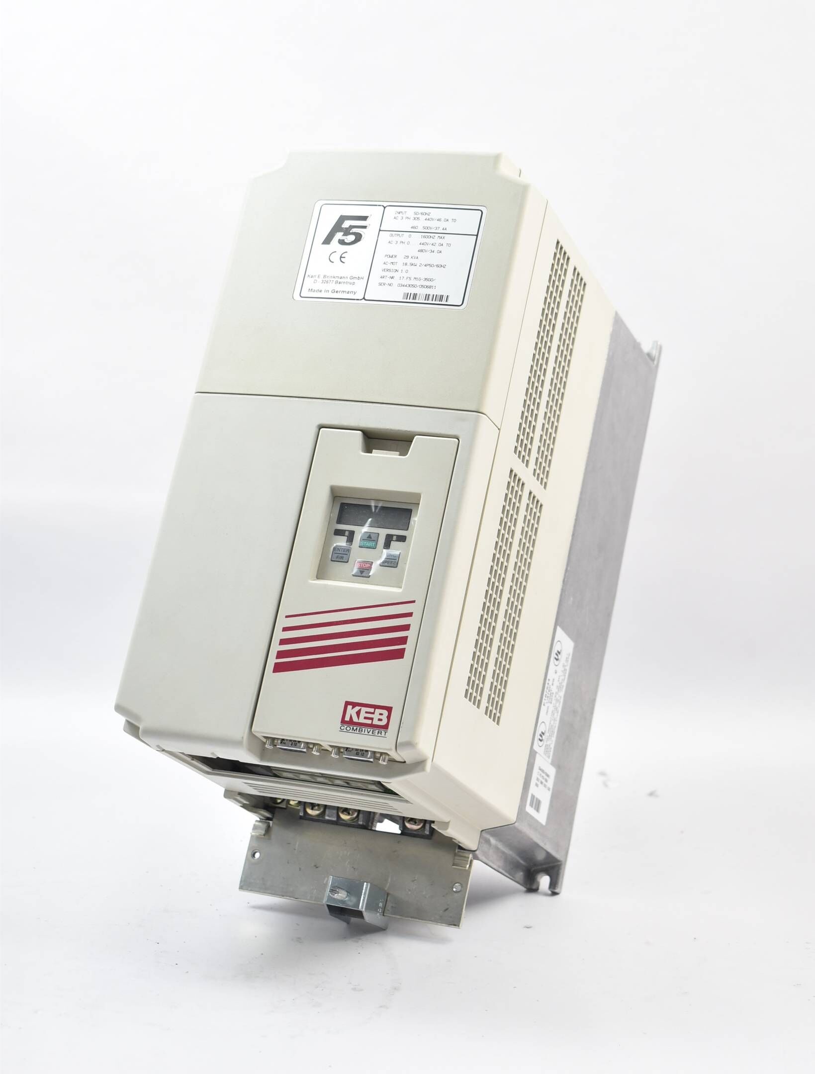 KEB combivert F5 Frequenzumrichter 18,5kW 17.F5.M1G.-35G0 inkl. Keyboard