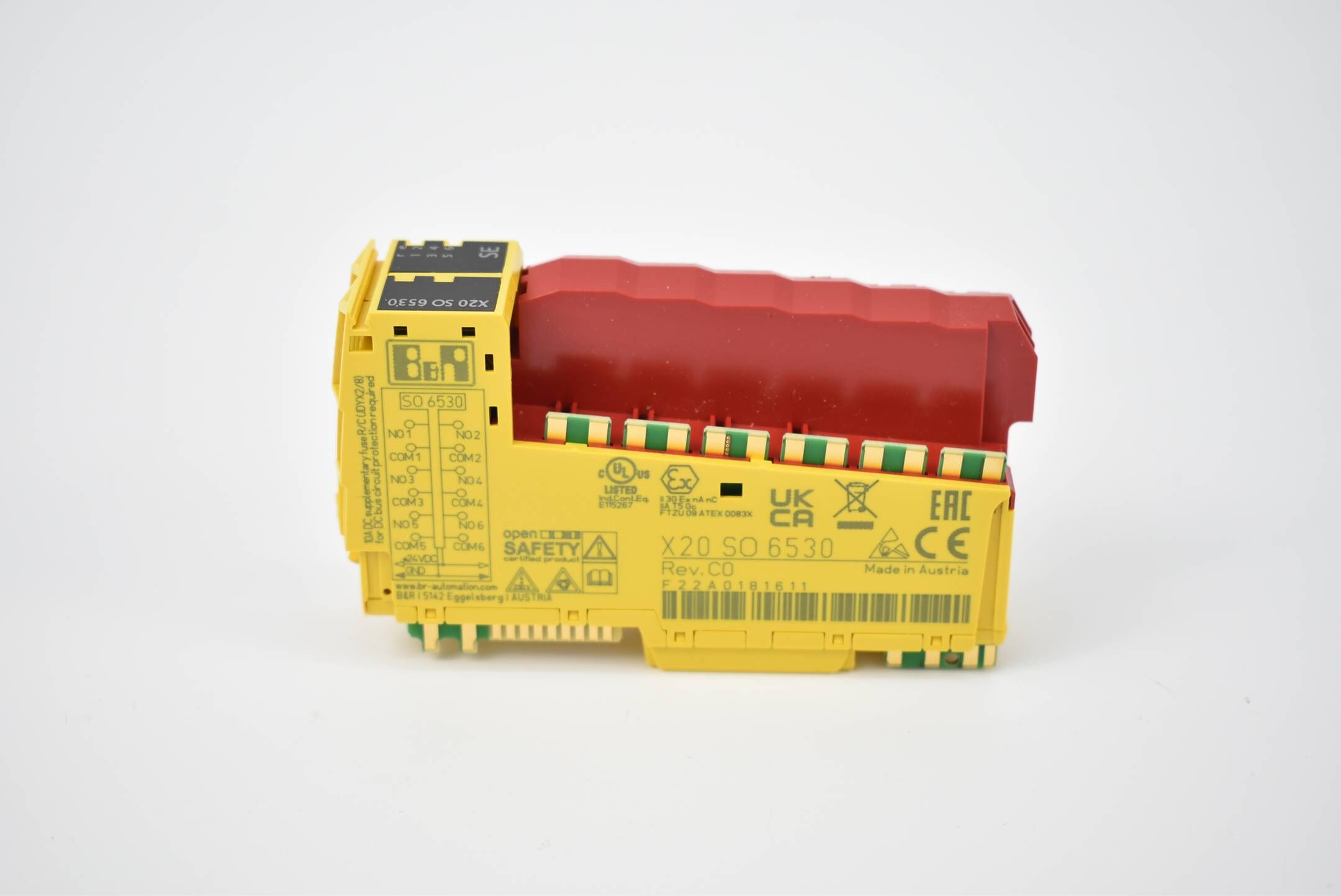 B&R Modul 6 sichere Relaisausgänge X20SO6530 ( X20 SO 6530 ) Rev C0