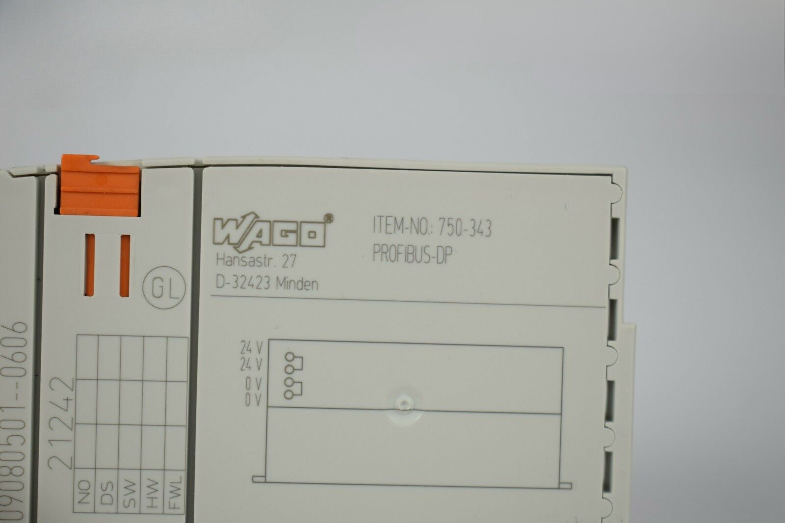 WAGO Feldbuskoppler PROFIBUS DP 750-343