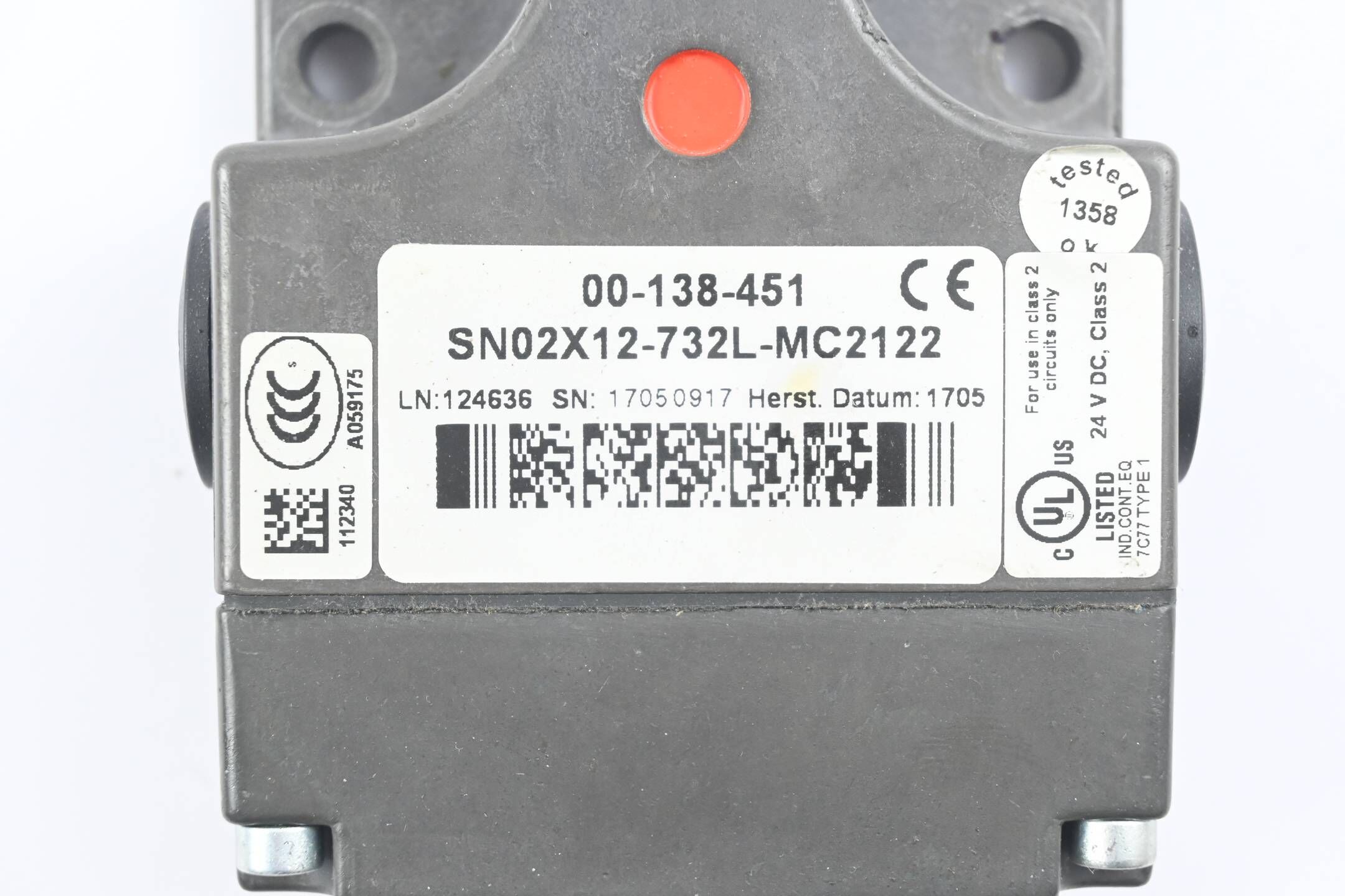 Kuka Näherungsschalter 00-138-451 ( SN02X12-732L-MC2122 )