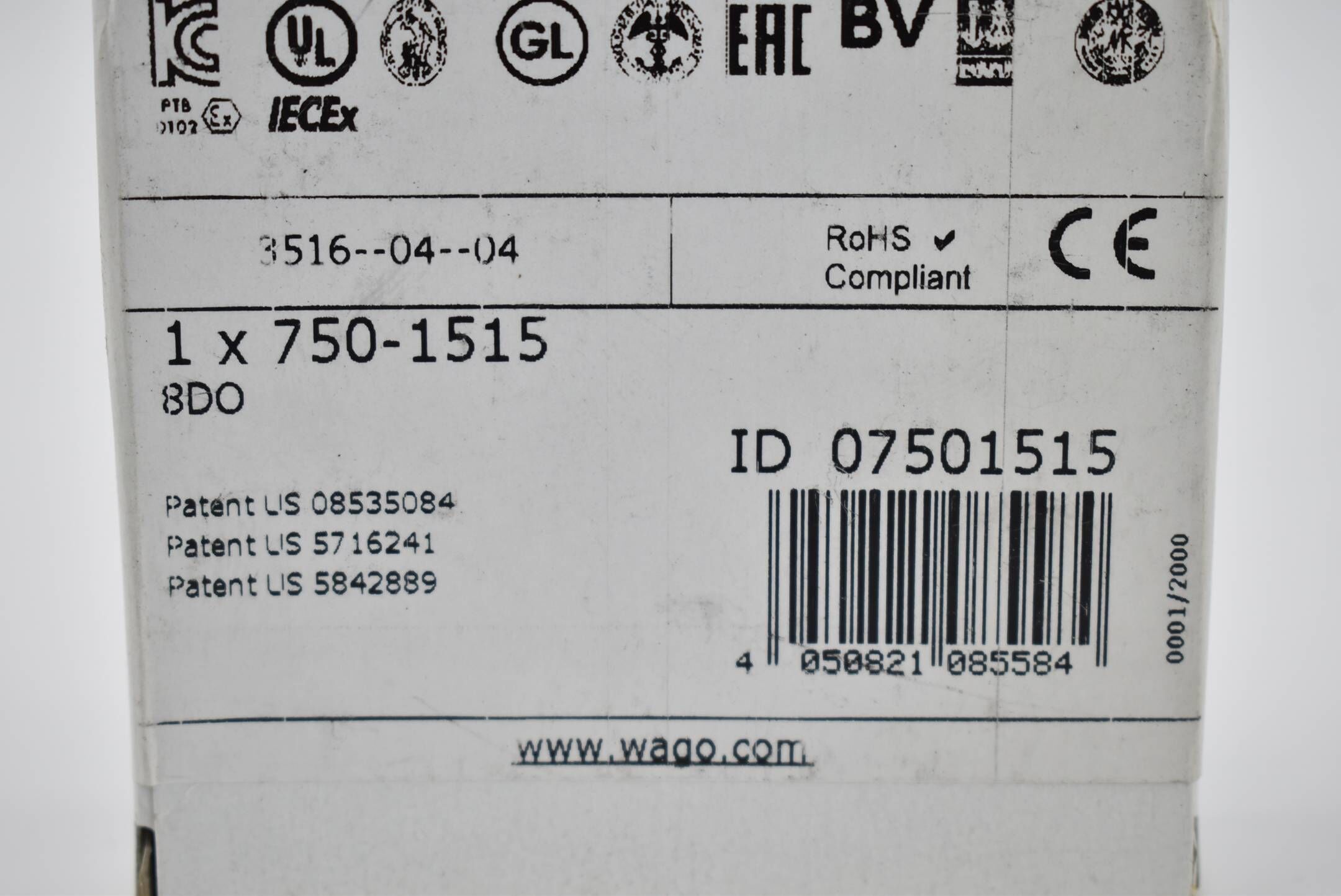 Wago 8-Kanal-Digitalausgang 750-1515