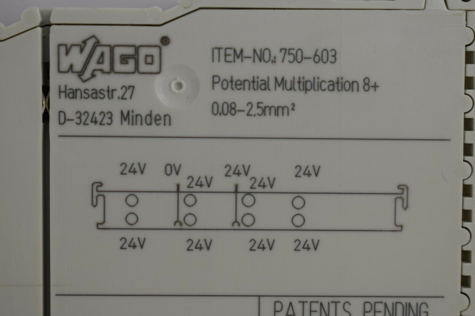 Wago Potentialvervielfältigungsklemme 750-603 