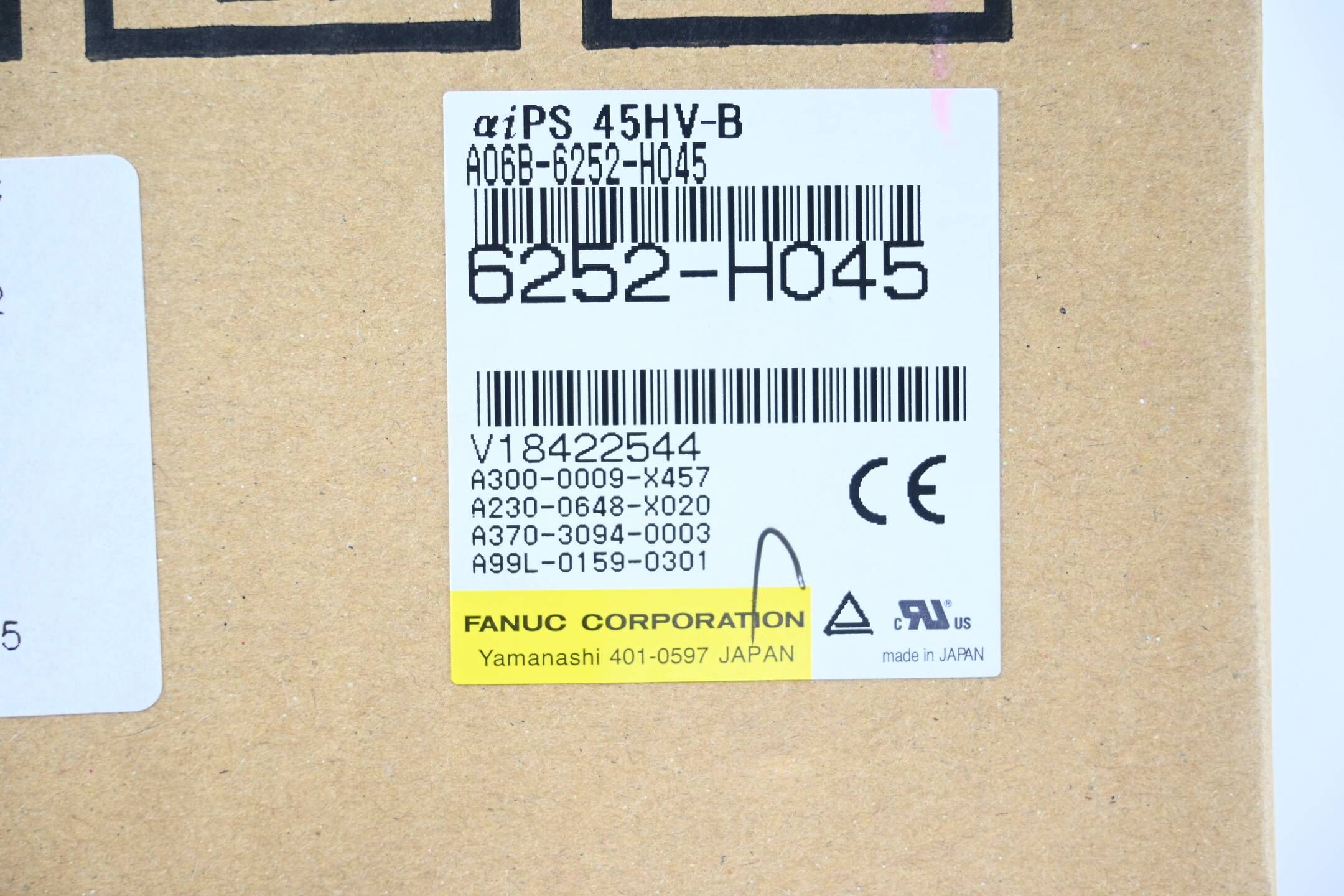 Fanuc Servo Amplifier αiPS 45HV-B A06B-6252-H045