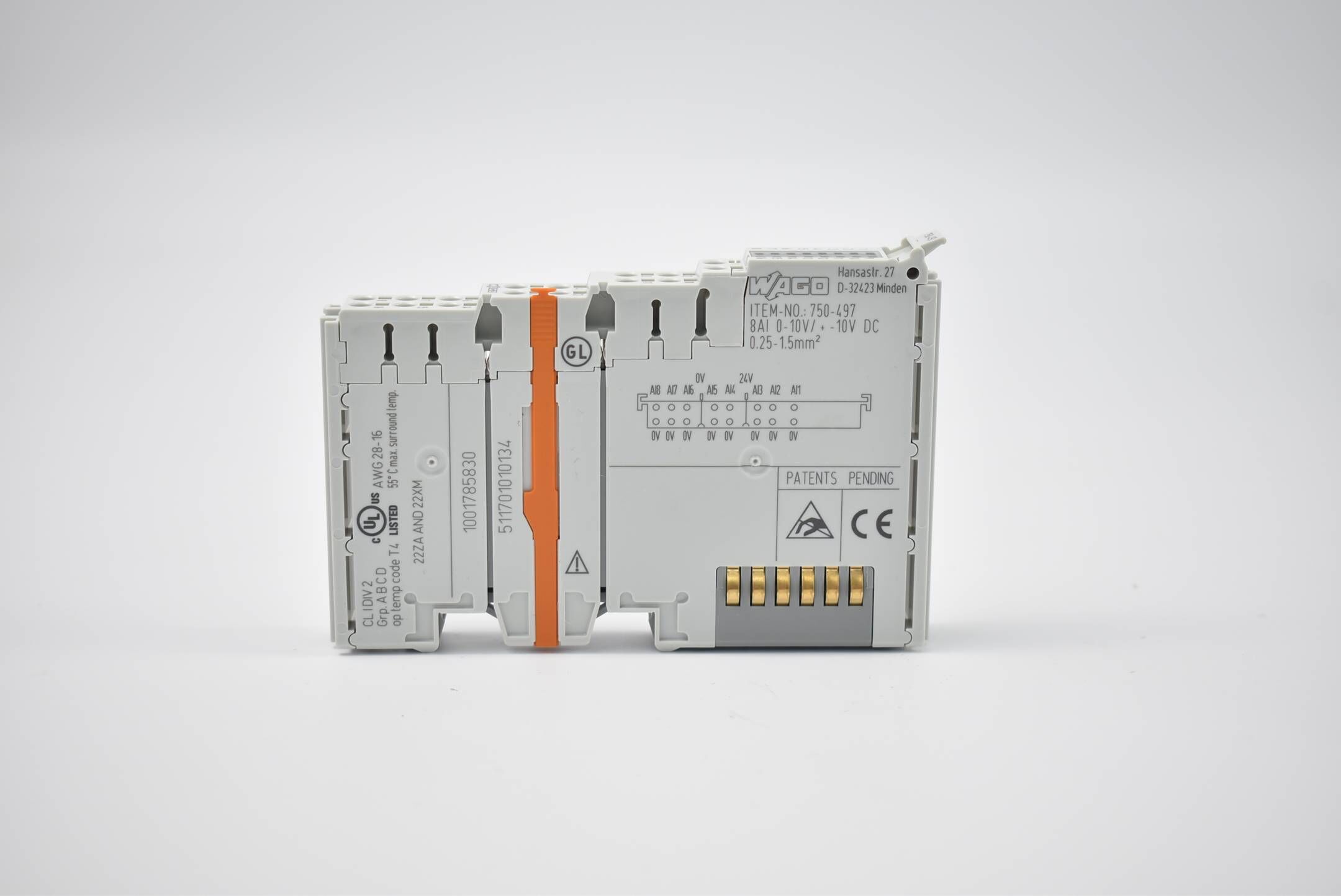 Wago 8-Kanal Analogeingang 750-497