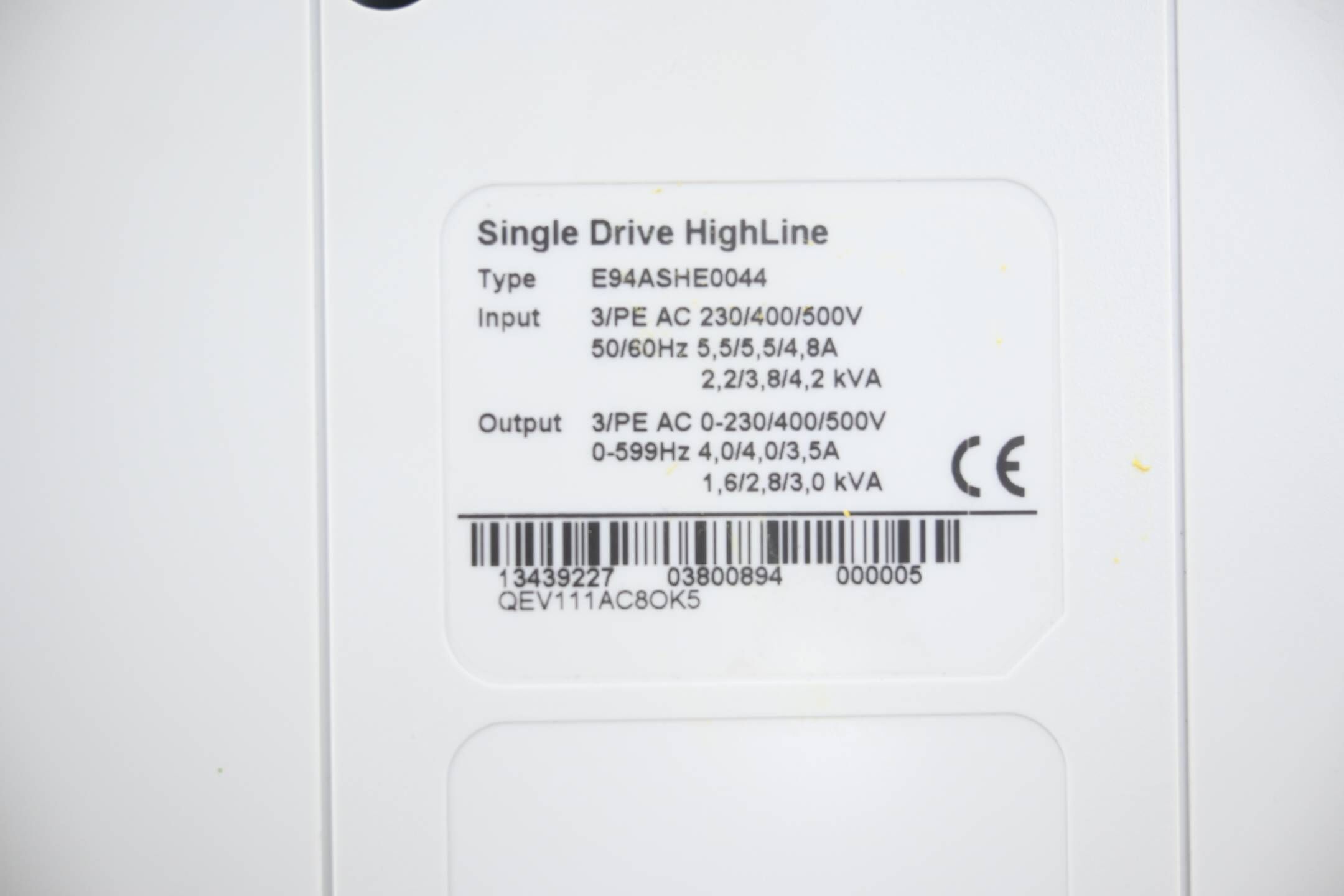 Lenze Single Drive HighLine E94ASHE0044