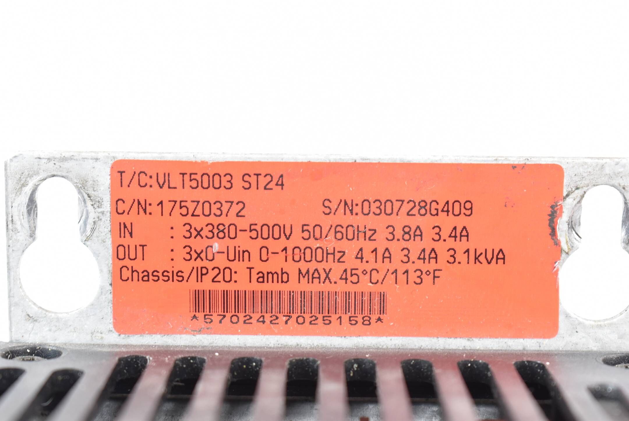 Danfoss VLT® 5000 Frequenzumrichter VLT5003 ST24 175Z0372 inkl. Bedienpanel
